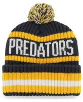 Men's Navy Nashville Predators Bering Cuffed Knit Hat with Pom