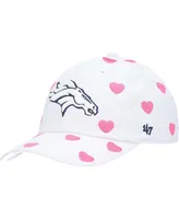 Little Girls White Denver Broncos Surprise Clean Up Adjustable Hat