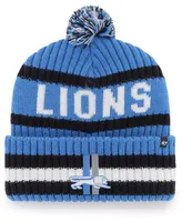 Men's Blue Detroit Lions Legacy Bering Cuffed Knit Hat with Pom