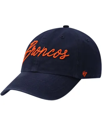 Women's Navy Denver Broncos Vocal Clean Up Adjustable Hat