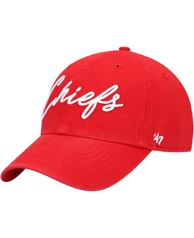 Women's '47 White Kansas City Chiefs Bloom Clean Up Adjustable Hat