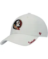 Women's White Florida State Seminoles Miata Clean Up Logo Adjustable Hat