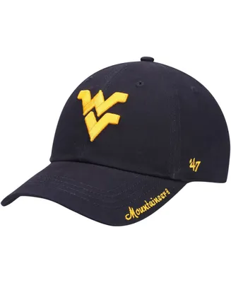 Women's Navy West Virginia Mountaineers Miata Clean Up Logo Adjustable Hat