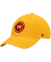 Men's Gold-Tone Washington Football Team Secondary Clean Up Adjustable Hat - Gold