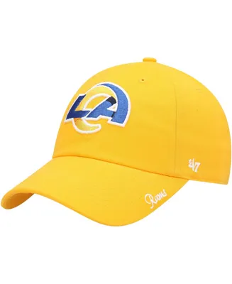 Women's Gold-Tone Los Angeles Rams Miata Clean Up Secondary Logo Adjustable Hat - Gold
