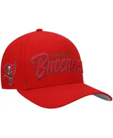 Men's Red Tampa Bay Buccaneers Street Script Mvp Snapback Hat