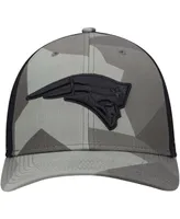 Men's Olive New England Patriots Countershade Mvp Dp Trucker Snapback Hat