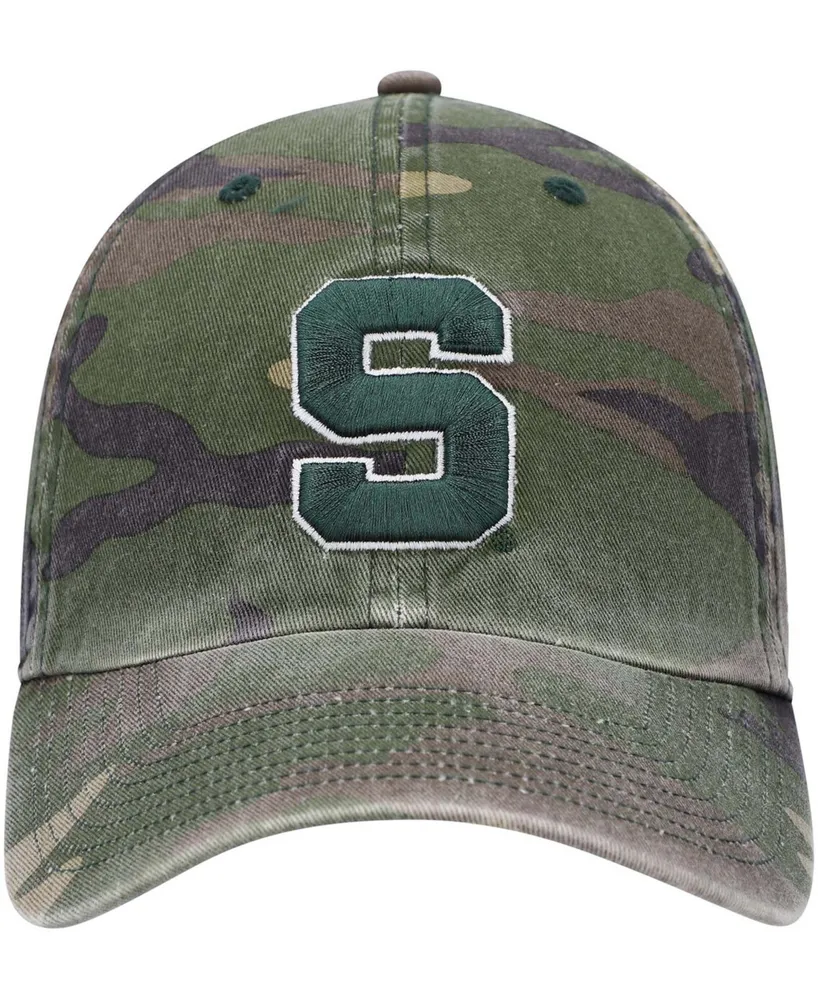 Men's Camo Michigan State Spartans Clean Up Core Adjustable Hat