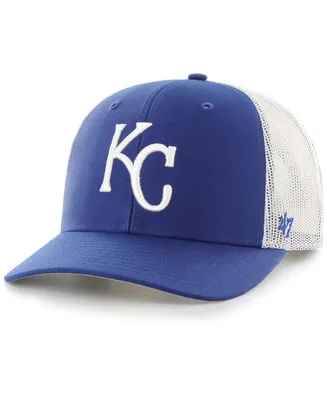 Men's Royal, White Kansas City Royals Primary Logo Trucker Snapback Hat