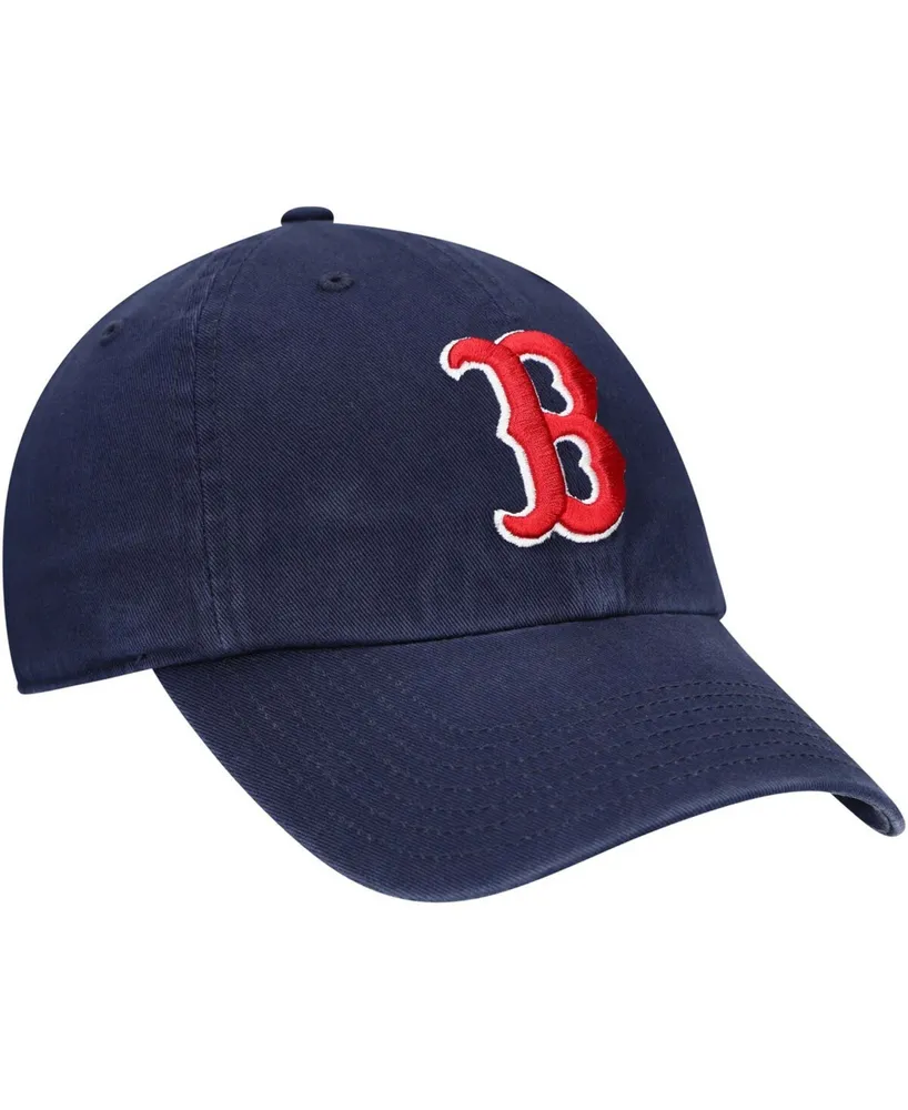 Boys Navy Boston Red Sox Team Logo Clean Up Adjustable Hat