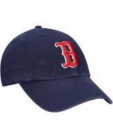 Boys Navy Boston Red Sox Team Logo Clean Up Adjustable Hat