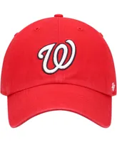 Men's Red Washington Nationals Home Clean Up Adjustable Hat