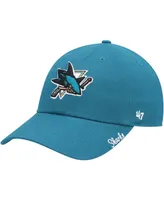 Women's Teal San Jose Sharks Team Miata Clean Up Adjustable Hat