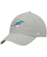 Men's Gray Miami Dolphins Clean Up Adjustable Hat