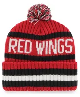 Men's Red Detroit Red Wings Bering Cuffed Knit Hat with Pom