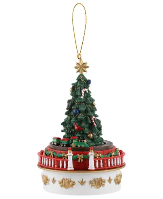 Mr. Christmas Mini Carnival Christmas Tree with Train Music Box