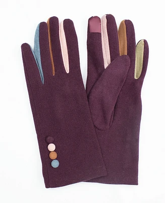 Marcus Adler Women's Finger Pop Color Jersey Touchscreen Glove