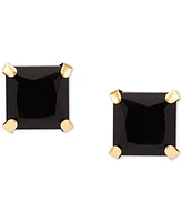 Onyx Stud Earrings in 14k Gold