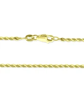 Giani Bernini Rope Link 20" Chain Necklace in 18k Gold-Plated Sterling Silver, Created for Macy's