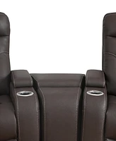 Jabarr 3-Pc. Beyond Leather Theater Seating with 1 Console, Created for Macy's