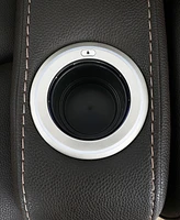 Jabarr -Pc. Beyond Leather Theater Seating with Consoles