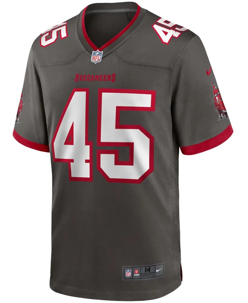 Men's Devin White Pewter Tampa Bay Buccaneers Game Jersey