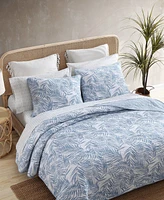 Closeout! Tommy Bahama Home Palmday Cotton Reversible 2 Piece Quilt Set, Twin