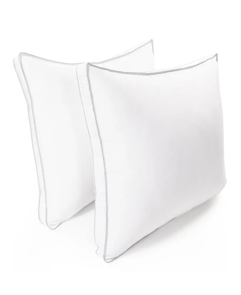 Superior 2 Piece Gusset Pillow Set, King - White