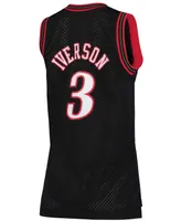 Mitchell & Ness Women's Allen Iverson Black Philadelphia 76ers Hardwood Classics Swingman Jersey