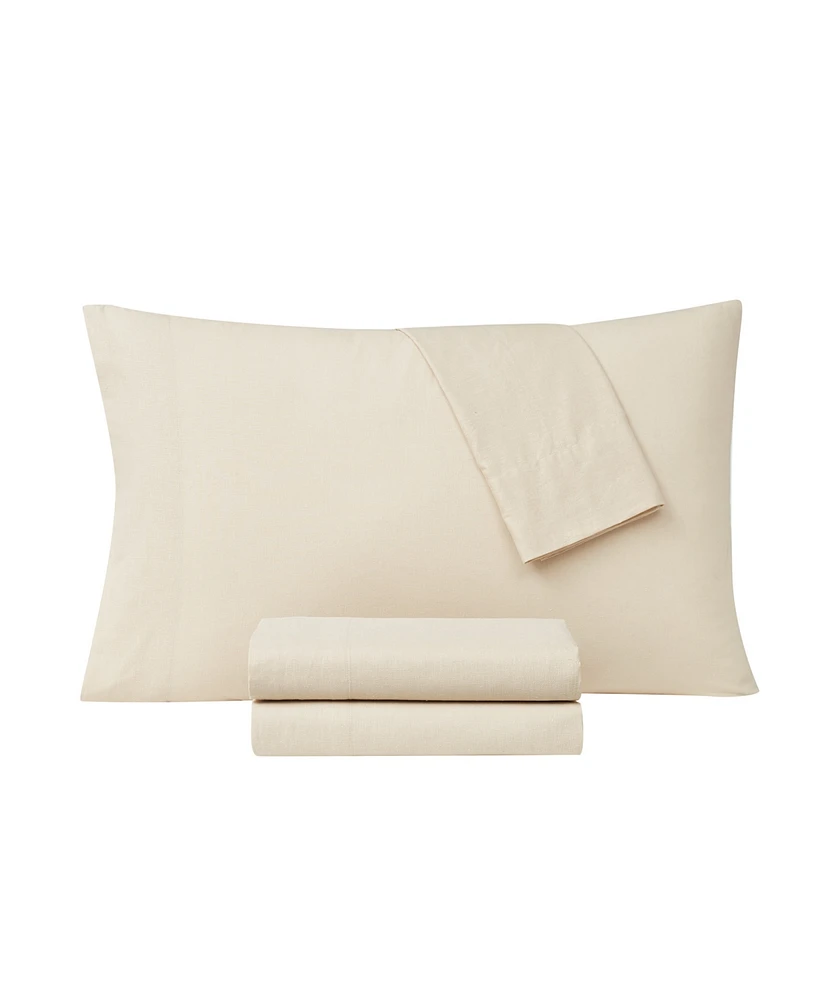 Frye Cotton Linen Blend -Pc. Sheet Set