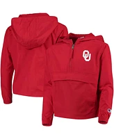 Big Boys and Girls Crimson Oklahoma Sooners Pack Go Windbreaker Jacket