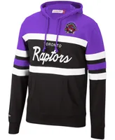 Men's Purple and Black Toronto Raptors Head Coach Pullover Hoodie