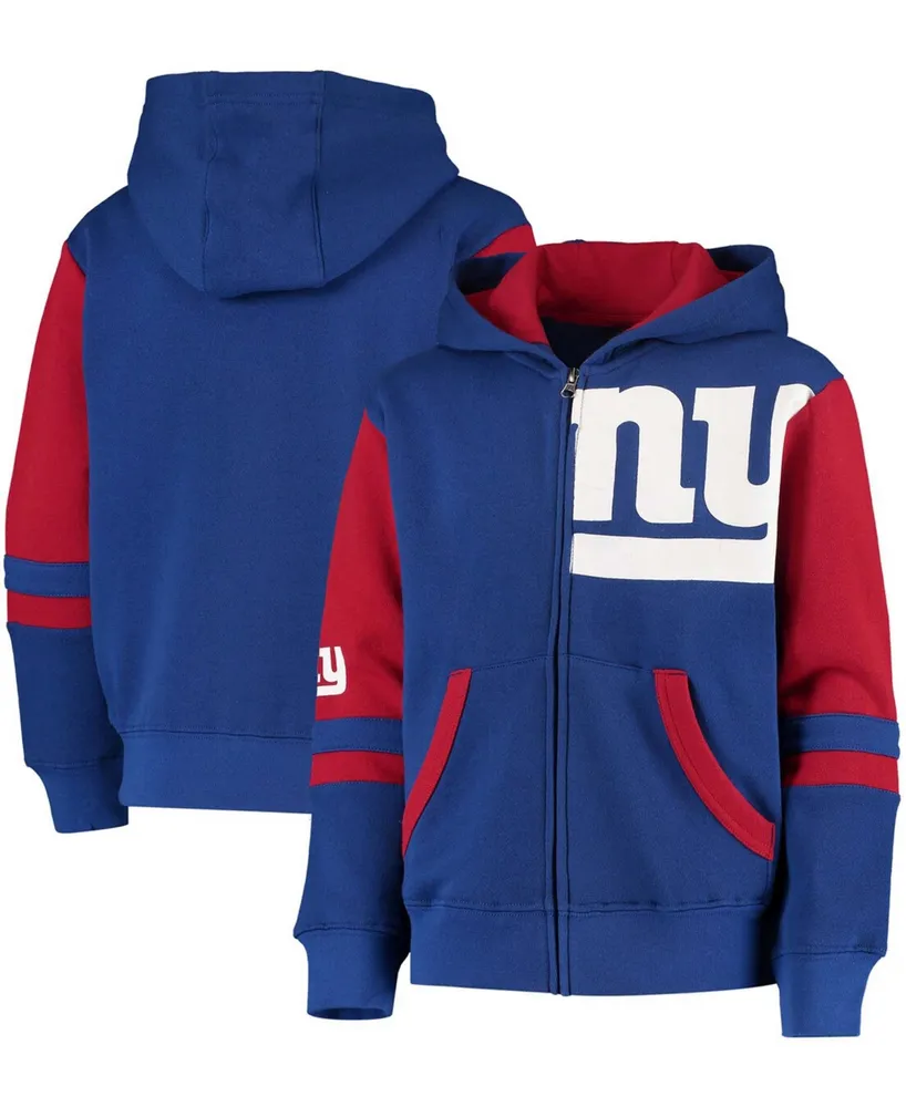 Youth Royal New York Giants Team Tie-Dye Pullover Hoodie