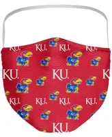 Multi Adult Kansas Jayhawks All Over Logo Face Covering 3-Pack