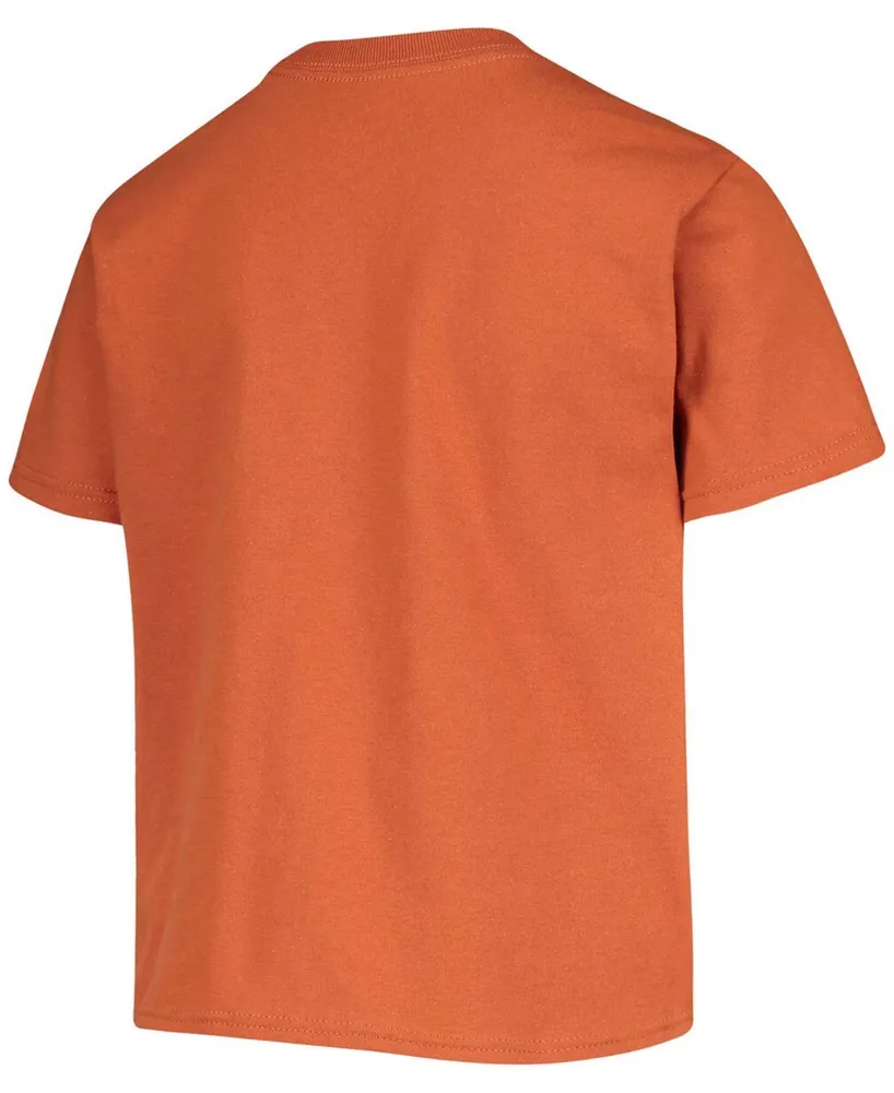 Big Boys and Girls Texas Orange Longhorns Team Chant T-shirt
