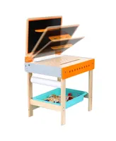 Small Foot Wooden Toys 2 in 1 Children's Workbench with Drawing Table Playset