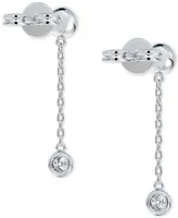 Portfolio by De Beers Forevermark Diamond Bezel Chain Drop Earrings (3/8 ct. t.w.) in 14k White Gold