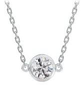 Portfolio by De Beers Forevermark Diamond Bezel Pendant Necklace (1/ ct. t.w.) in 14k White Gold