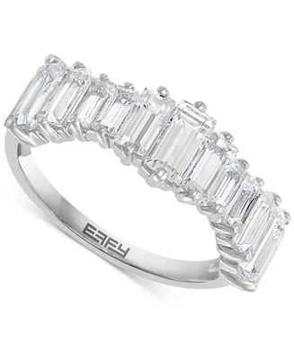 Effy White Topaz Emerald-Cut Ring (2-7/8 ct. t.w.) in Sterling Silver