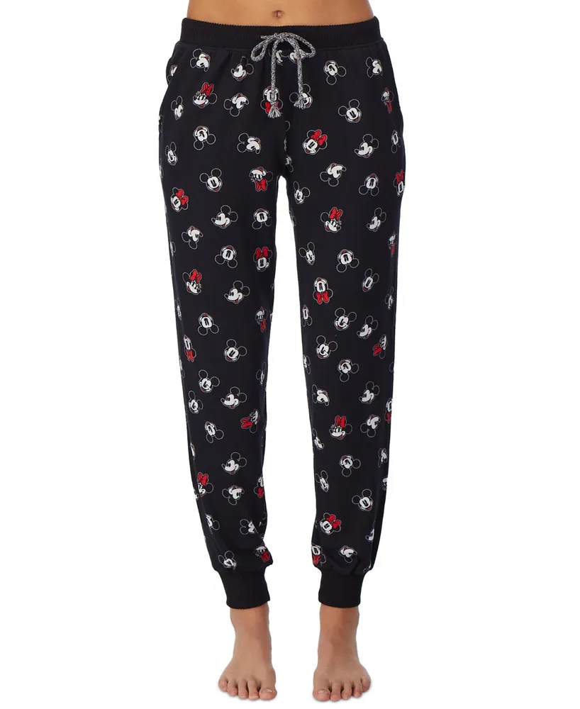 Disney Womens Fashion Pajama Pants Mickey Mouse Checkers Heads (Small 3/5)  at Amazon Women's Clothing store