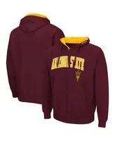 Men's Maroon Arizona State Sun Devils Arch Logo 3.0 Full-Zip Hoodie