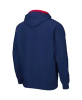 Men's Navy Gonzaga Bulldogs Arch Logo 3.0 Full-Zip Hoodie