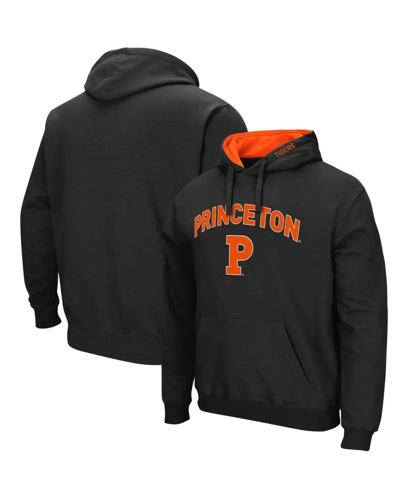 Men's Black Princeton Tigers Arch and Logo Pullover Hoodie