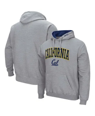 Men's Heathered Gray Cal Bears Arch Logo 3.0 Pullover Hoodie