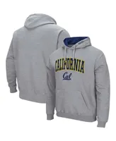 Men's Heathered Gray Cal Bears Arch Logo 3.0 Pullover Hoodie