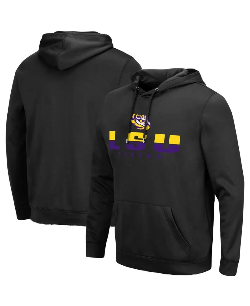 Men's Black Lsu Tigers Lantern Pullover Hoodie