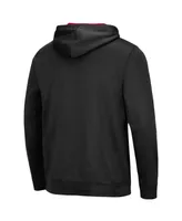 Men's Black Nebraska Huskers Slash Stack 2.0 Pullover Hoodie