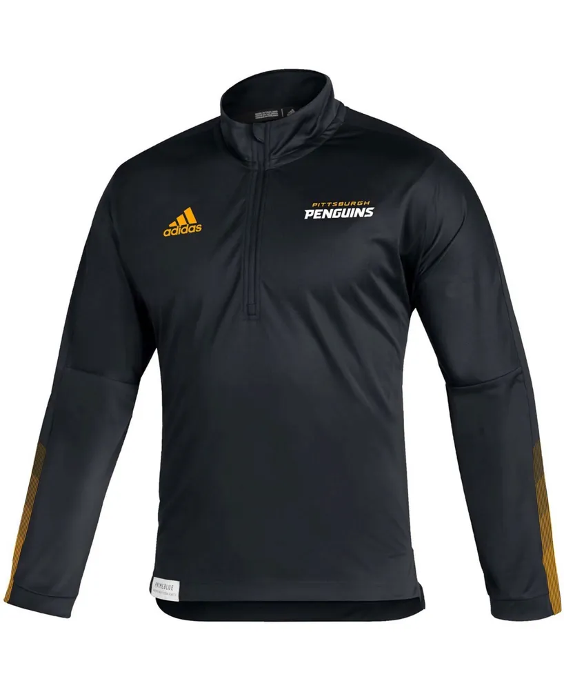 Men's Black Pittsburgh Penguins Quarter-Zip Jacket