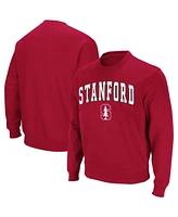 Colosseum Men's Stanford Cardinal Arch & Logo Crew Neck Sweatshirt