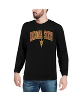 Men's Black Arizona State Sun Devils Arch Logo Crew Neck Sweatshirt